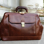 Hamlet // Leather Doctor Bag // Brown