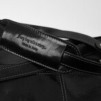 Wise Children // Leather Duffle Weekend Bag // Black (Black)