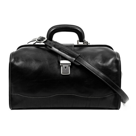 David Copperfield // Small Leather Doctor Bag // Black (Black)