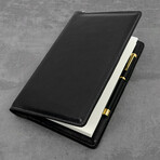The Diary Of A Nobody // Leather Journal + Refillable Notepad // Black