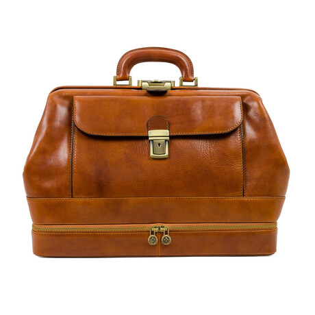 The Master and Margarita // Leather Doctor Bag // Cognac Brown