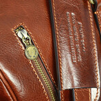 Wise Children // Leather Duffel Weekend Bag // Brown