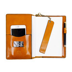The Diary Of A Nobody // Leather Journal + Refillable Notepad // Yellow