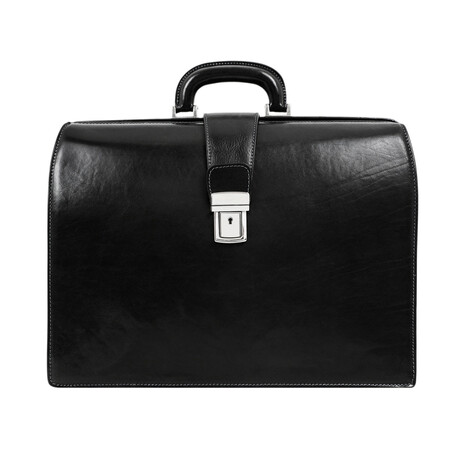 The Firm // Leather Briefcase // Black