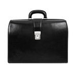 The Firm // Leather Briefcase // Black