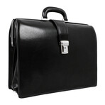 The Firm // Leather Briefcase // Black