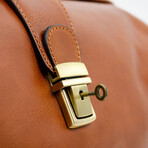 David Copperfield // Small Leather Doctor Bag // Cognac Brown (Cognac Brown)