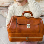 The Master and Margarita // Leather Doctor Bag // Cognac Brown