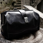 David Copperfield // Small Leather Doctor Bag // Black (Black)