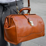 David Copperfield // Small Leather Doctor Bag // Cognac Brown (Cognac Brown)