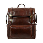 The Good Earth // Leather Backpack // Dark Brown (Dark Brown)