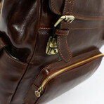 The Good Earth // Leather Backpack // Dark Brown (Dark Brown)