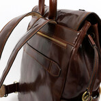 The Good Earth // Leather Backpack // Dark Brown (Dark Brown)