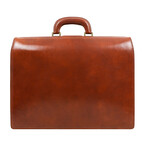 The Firm // Leather Briefcase // Cognac Brown