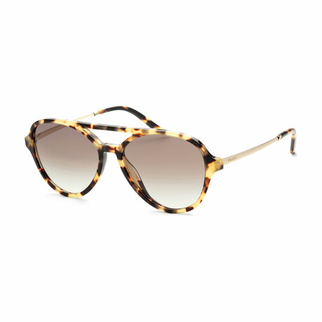 Women's PR13WS-7S00A7-57 Sunglasses // Medium Tortoise + Gray