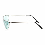 Women's Fashion PR62VS-1BC0B566 Sunglasses // Silver + Light Azure