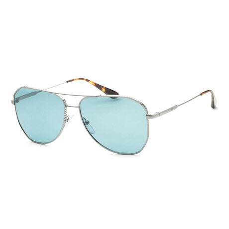 Women's PR63XS-5AV04D-58 Sunglasses // Gunmetal + Polar Green