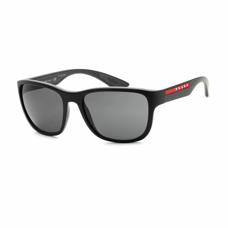 Men's PS01US-DG05S0-59 Linea Rossa Sunglasses // Black + Gray