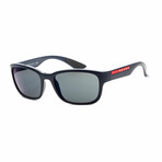 Men's Linea Rossa PS05VS-MAB387-57 Sunglasses // Blue + Dark Gray
