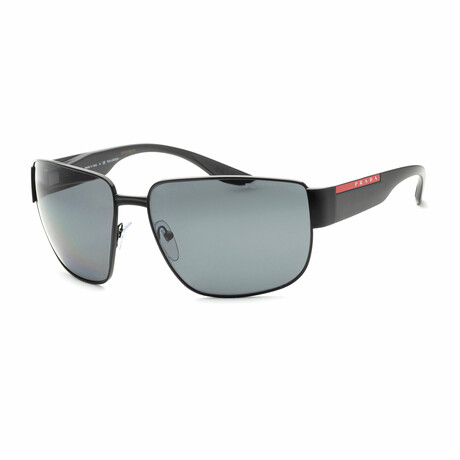 Men's PS56VS-1BO02G-62 Linea Rossa Sunglasses // Black + Dark Gray