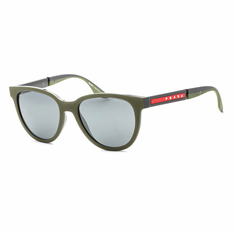 Men's PS05XS-03S0D3-54 Linea Rossa Sunglasses // Military Ardisia + Light Gray + Black