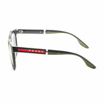 Men's PS05XS-03S0D3-54 Linea Rossa Sunglasses // Military Ardisia + Light Gray + Black