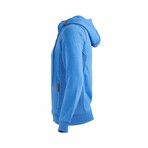 Full Zip Hooded Sweatshirt // Blue (M)