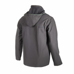 Hooded Softshell Jacket // Anthracite (M)