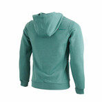 Full Zip Hooded Sweatshirt // Teal (2XL)
