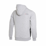 Two Colored Hoodie // Gray + Black (M)