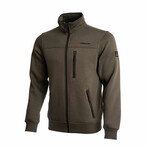 Full Zip Comfy Jacket // Olive Green (L)