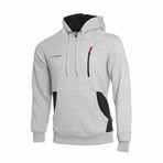 Two Colored Hoodie // Gray + Black (M)