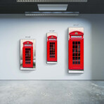 Signature Series Glass Heater // City Series // London Phone Box (48"L x 16"W)