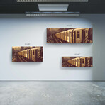 City Series // NYC Suburb Train (16"H x 48"W x 0.5"D)