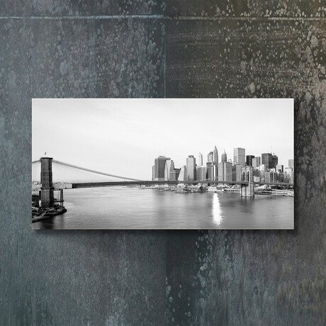 Signature Series Glass Heater // City Series // Brooklyn Bridge (48"L x 16"W)