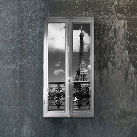 Signature Series Glass Heater // City Series // Eiffel Tower (48"L x 16"W)