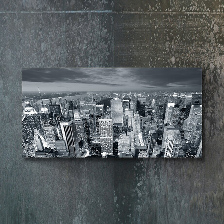 Signature Series Glass Heater // City Series // Manhattan BW v2 (48"L x 16"W)