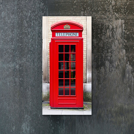 Signature Series Glass Heater // City Series // London Phone Box (48"L x 16"W)