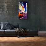 City Series // Time Square Taxi (48"H x 16"W x 0.5"D)