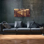 City Series // NYC Suburb Train (16"H x 48"W x 0.5"D)