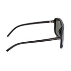 Reed Sunglasses // Black Frame + Silver Lens