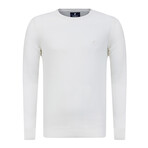 Thompson Round Neck Pullover Sweater // Ecru (3XL)
