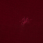 Henry V-Neck Pullover Sweater // Bordeaux (L)