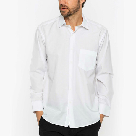 Henry Button Up Shirt // White (XS)
