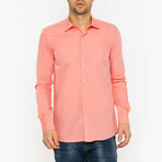 Peter Long Sleeve Button Up Shirt // Rose (L)