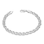 Sterling Silver Gucci Link Thick Bracelet // 6mm