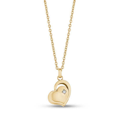 Heart Urn Pendant Necklace // Gold (20")