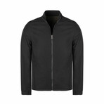 Russ Reversible Leather Jacket // Black Tafta + Green (S)