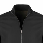 Russ Reversible Leather Jacket // Black Tafta + Green (XL)
