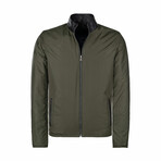 Blake Reversible Leather Jacket // Black + Green (4XL)